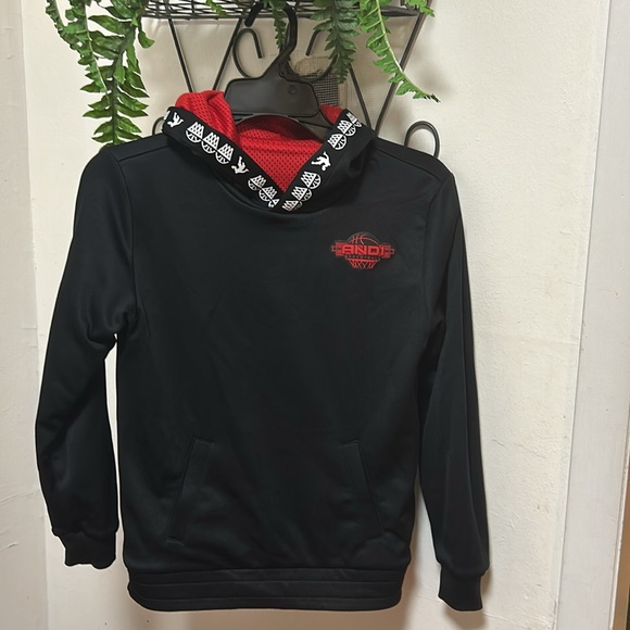NWT AND 1 Boys Black & Red Jogging Set. Reversible Pullover Hoodie and Joggers. - Picture 5 of 9